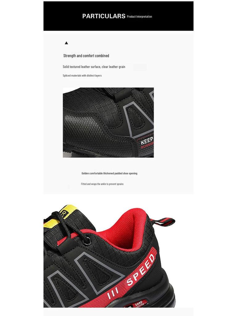 Herren Übergröße 47 Atmungsaktive Rutschfeste Wanderschuhe für Grenzüberschreitende Wanderungen, Radfahren, Reisen, Camping und Offroad-Abenteuer