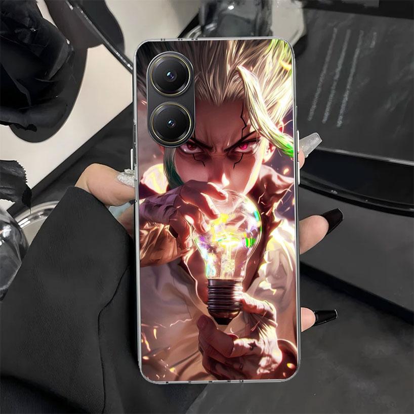 

D-Dr Stone Anime Phone Case for Xiaomi Poco X7 X6 X5 X3 Pro X4 Nfc F7 Ultra F6 F5 F4 Gt M6 M5S M4 M3 Soft Silicone Cover X7 X6 X Xiaomi Poco F7 Ultra