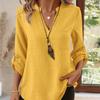 Solid Casual Loose Blouses for Women Fashion 2025 Autumn Vintage Women's Oversized Shirts and Blouses Elegant Youth Female Tops