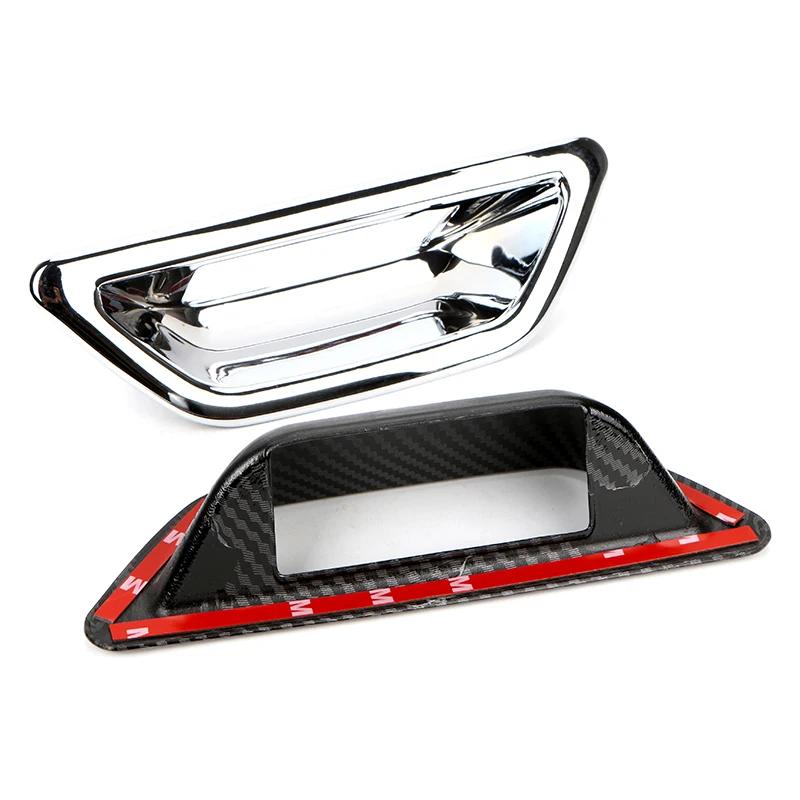 Car Exterior Door Bowl Decor Sticker for Nissan X-Trail X Trail Rogue T32 2014-2019 Car Rear Trunk Tail Door Bowl Trim Cover