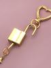 Retro Square Padlock Pendant for Handbag and Luggage Decoration