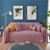Solid Sofa Cover for Living Room Green Yellow Pink Blue Sofa Towel Luxury Blanket Couch Cover Sofas Covers Universal