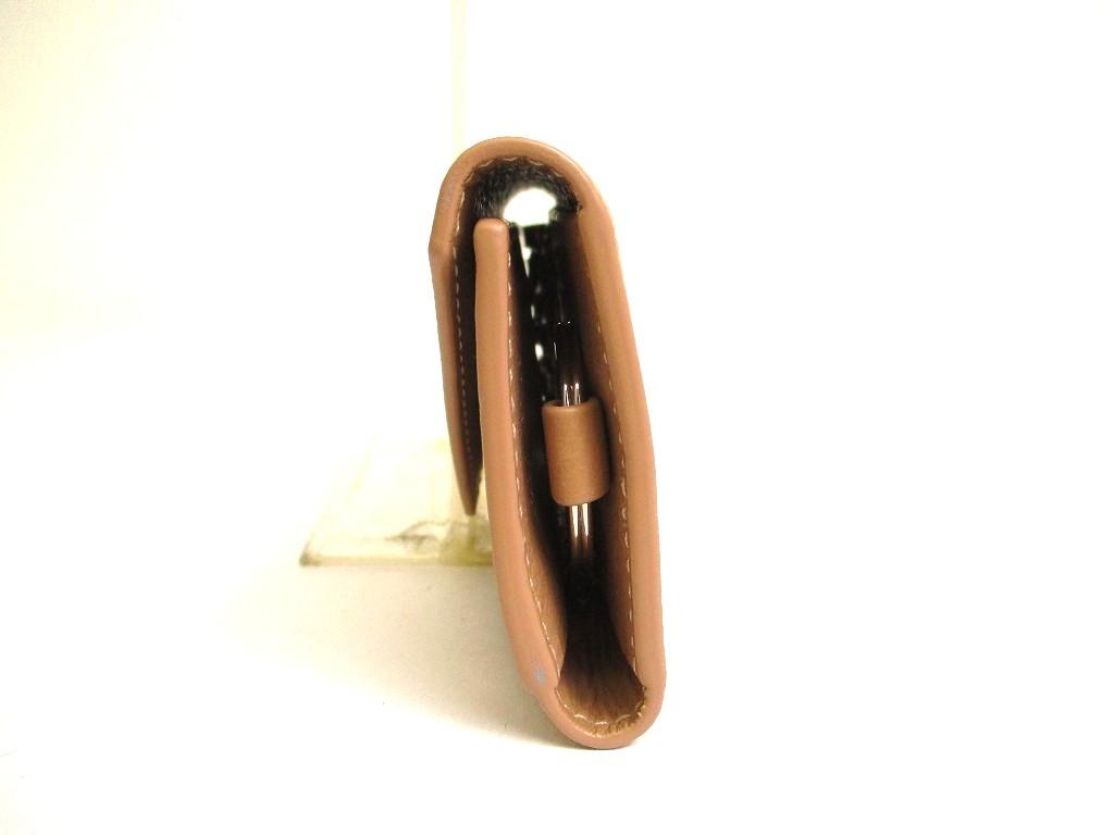 Authentic BALENCIAGA Paper Beige Leather Silver H/W 6 Pics Key Chain #b046 Open box