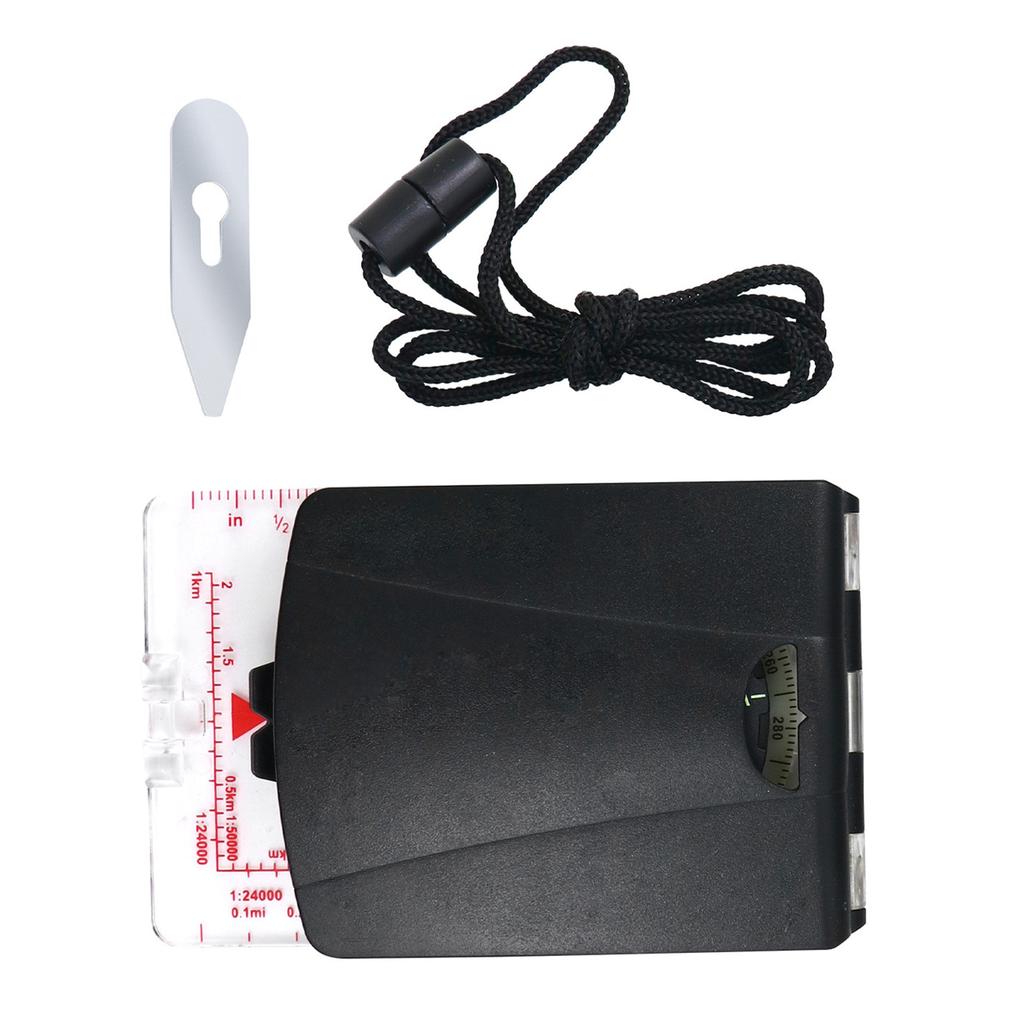 Outdoor Camping Orienteering Map Compasses Sighting Glass Compasses With Adjustable Declination and Neck Strap Easy Use