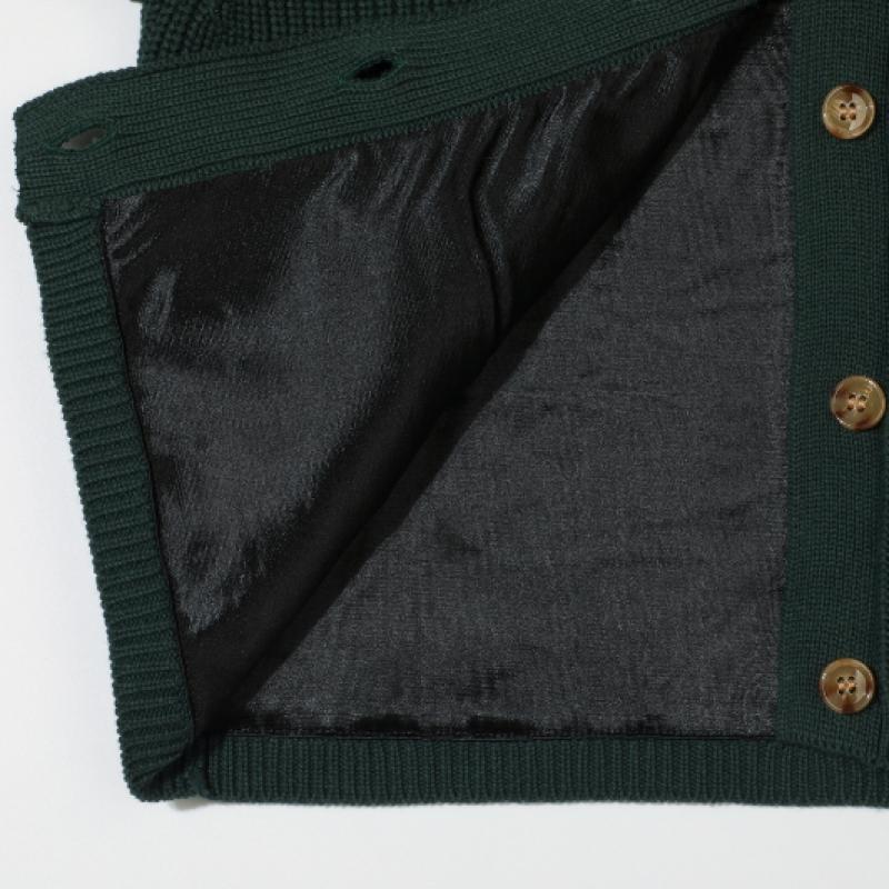 PLAYBOO Windproof Spread Collar Cardigan Forest Green