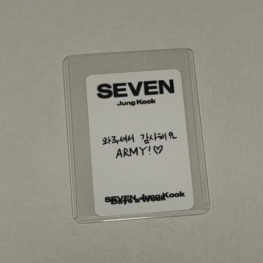 [Carefully Authenticated] Jungkook Seven Studio Pokka 200 Pieces Worldwide