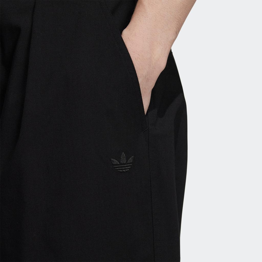 Adidas Originals Trefoil XL Loose Straight-Leg Sports Pants Unisex Bottoms Black HR3480