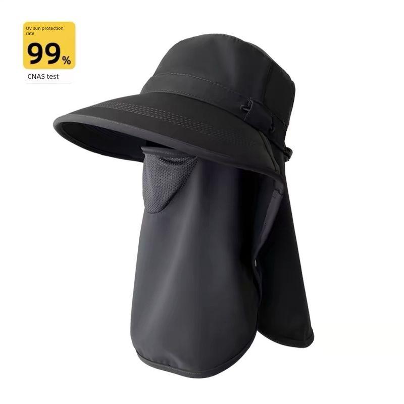 

Hat Women s 2025 New Arrival Sun Hat Big Brim UV Protection Sun Protection Neck Protection Integrated Sun Hat Tea Picking Hat Black All yards