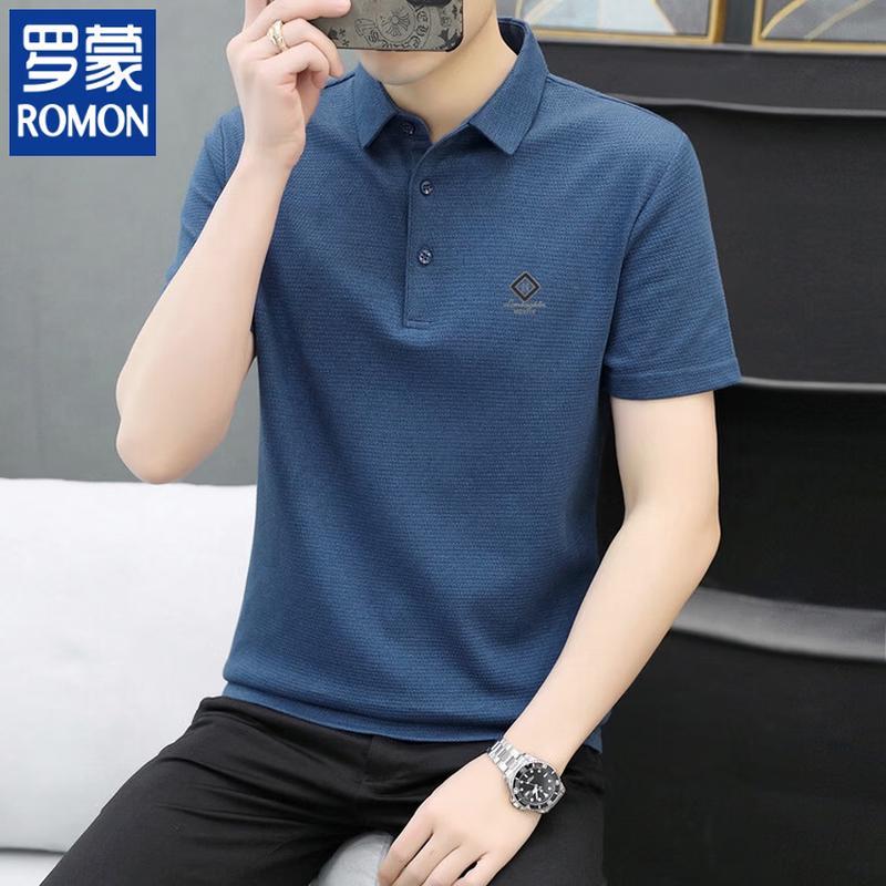 ROMON Men s Short Sleeve Polo Shirt 2XL