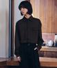 MALEN Unisex Pocket Shirt Brown