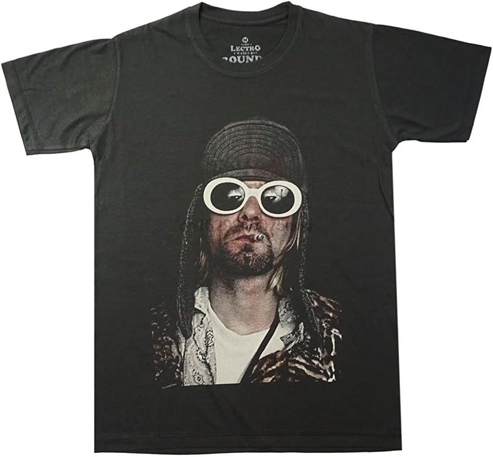 Men s Kurt Coboin Clossic Rock Bond Singer Musicion Nirvono T-Shirt 3XL чёрный
