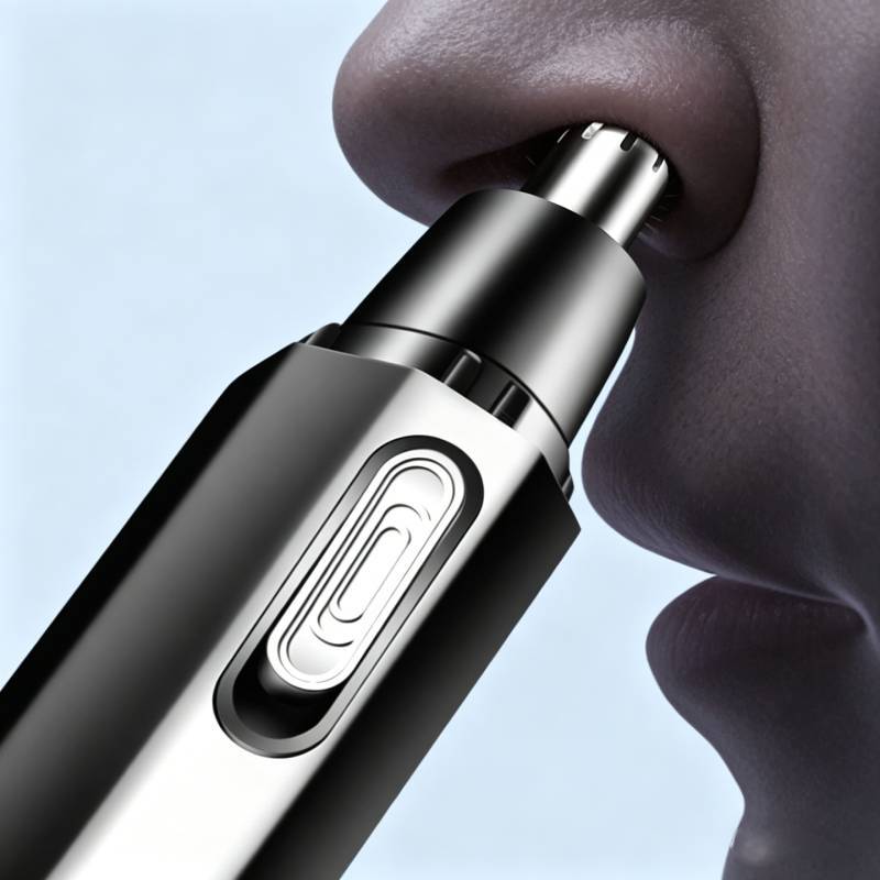Electric Rechargeable Nose Hair Trimmer With Waterproof Detachable Blade For Travel And Personal Grooming