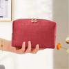 Portable Velvet Cosmetic Lipstick Bag Handheld Zipper Cosmetic Bag Solid Color Travel Makeup Pouch Ourdoor