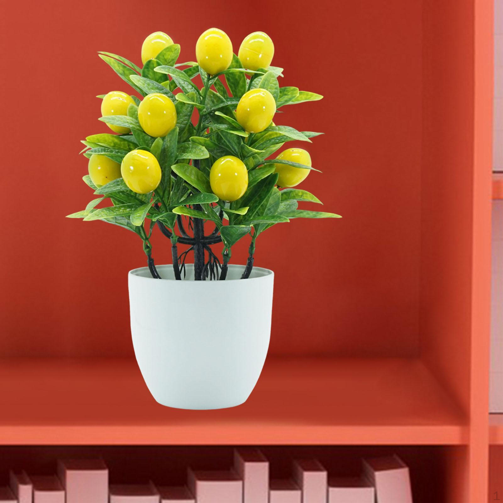 Искусственные фруктовые растения, дерево, горшечный цветочный декор, искусственный цветок, растение, мини Lemon
