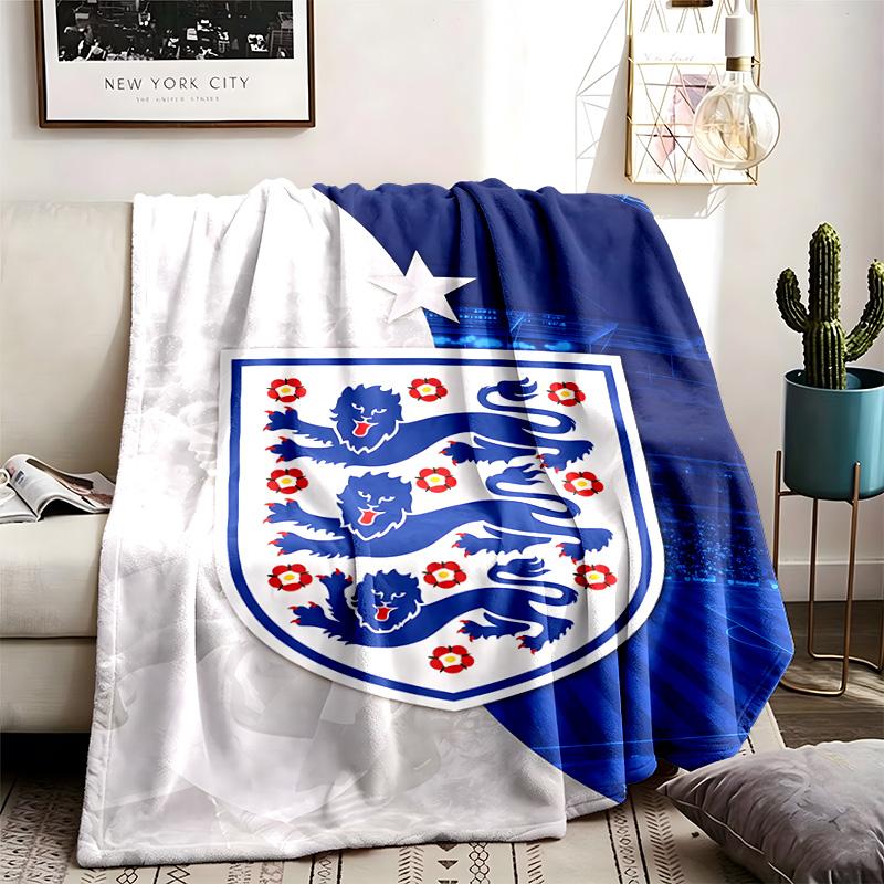 England National Football Team Theme Personalized Outdoor Flannel Blankets Soft And Suitable For All Seasons Perfect For Sofas Beds And Camping