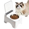 Cat Bowls Non-Slip Dustproof Feeding Station Cat Food Dish for Kitten Pet Indoor Outdoor Living Room Kitchen Home Daily