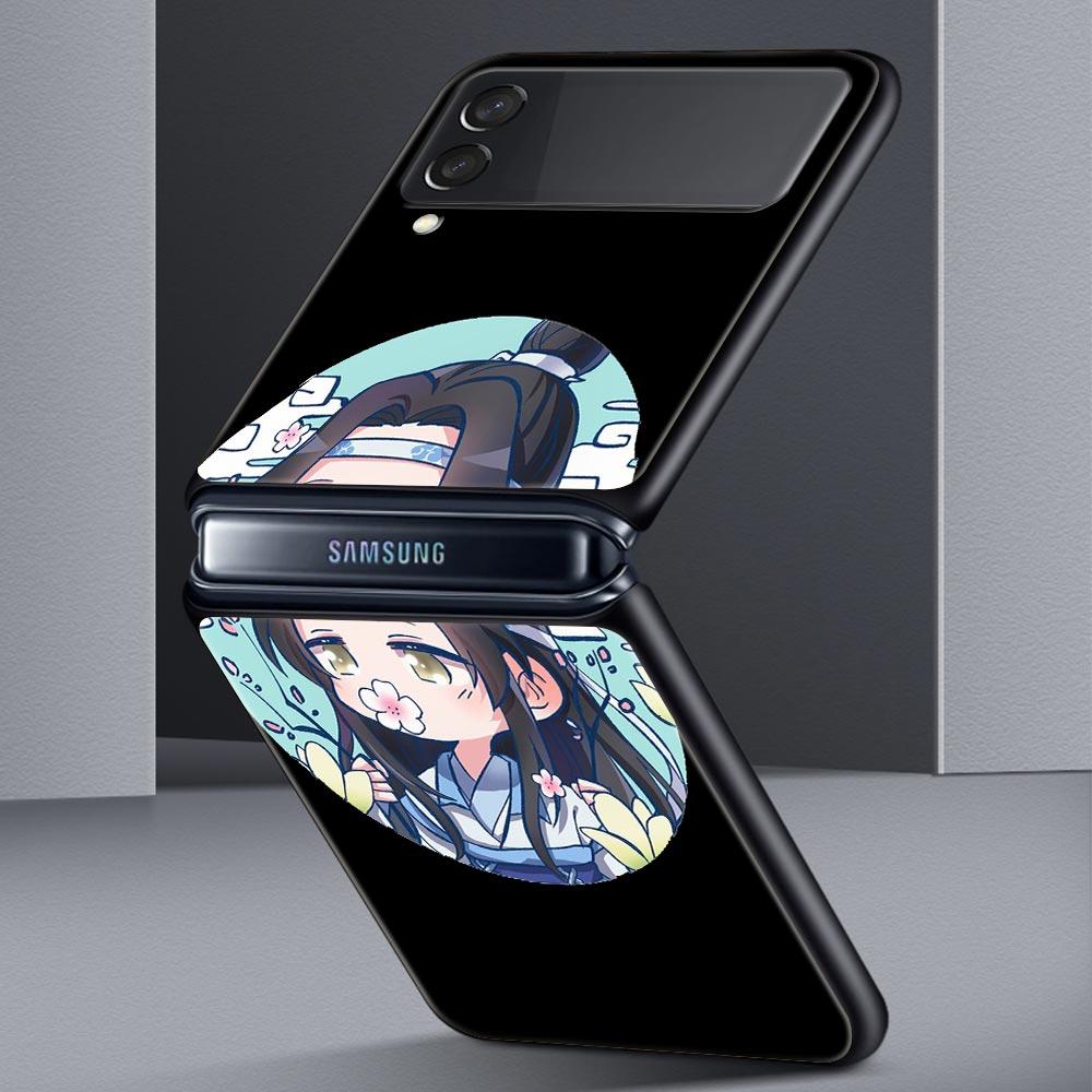 Heaven Officials Blessing TGCF Phone Case for Samsung Galaxy Z Flip 3 4 5 Black Folding Mobile Shell Hard Coque Protect Cover