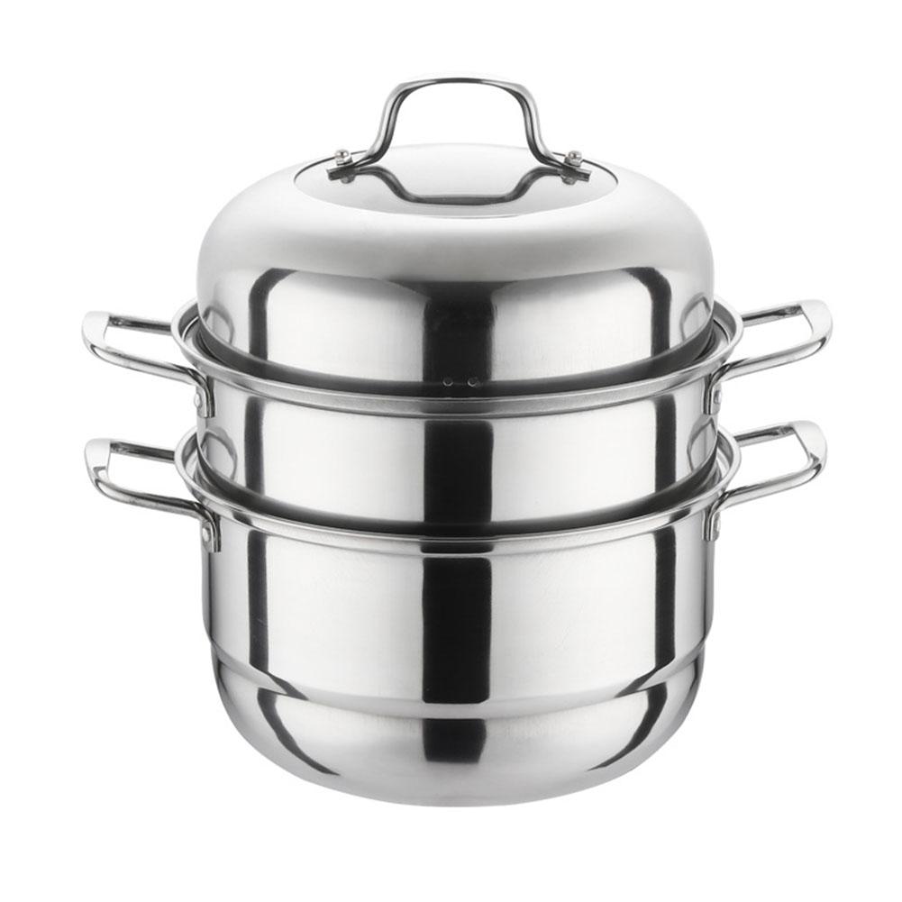 Garnek do gotowania na parze ze stali nierdzewnej z pokrywką do gotowania w kuchni