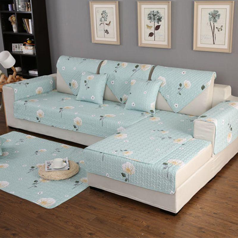 

Cotton Sofa Cushion Nordic Simple All Year Round General Fabrics Pure Cotton Non-Slip Backrest Towel Summer Pastoral Seat Cover Cover Romance 70*70 can be used as armrest or backrest