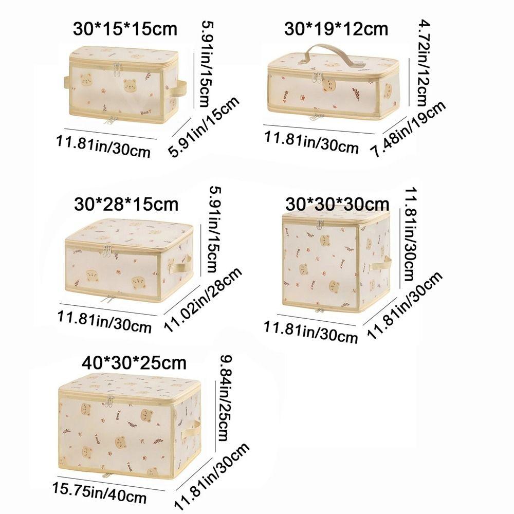 Foldable Clothes Storage Box Waterproof Closet Storage Organizer  Bedroom