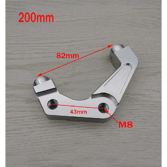 Motorrad 220mm / 200mm Vorderradgabel Stoßdämpfer Bremssattel Pumpenadapter Halterung für Motorrad Roller Yamaha Honda