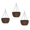 Outdoor Fabric Hanging Planters With Chains For Balcony Garden Decoration