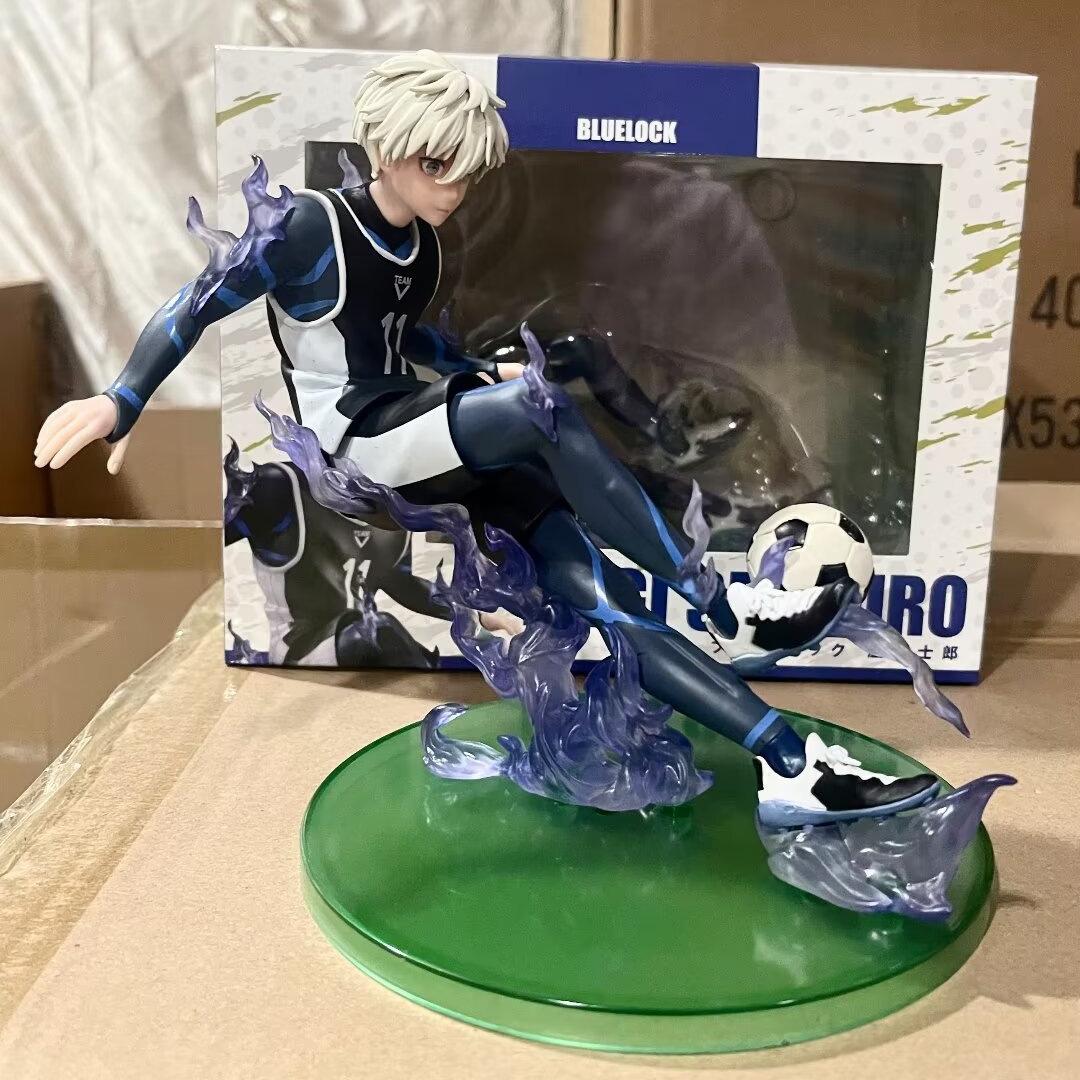 

18CM Anime BLUE LOCK Nagi Seishiro Figure Football Style Special Effects Parts Model Toy Gift Collection Aciton Figure PVC With box