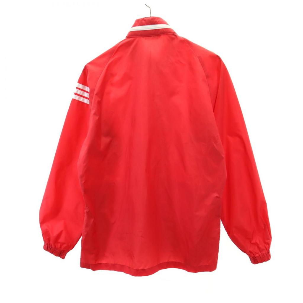 Adidas 70s Vintage Descente Trefoil Logo Long Sleeve Nylon Jacket M Red Men's Used
