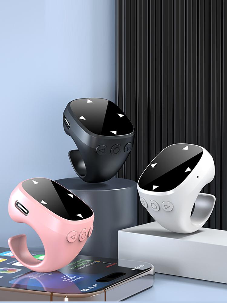 For TikTok Scrolling Ring BT 5.3 Fingertip Wireless Remote Control Finger Remote Mobile Phone Video Remote for iPhone Xiaomi
