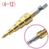 Hex Shank Titanium Hss Step Drill Bit Stainless Steel Cone Taper Iron Metal Wood Hole Cutter Metric Center Drill Bits 4-12/20/32