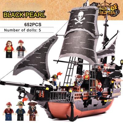 Black Pearl Piratenboot-Modell Zusammengebautes Spielzeug Segelbrett Jungen Jungen und Kinder Geschenke