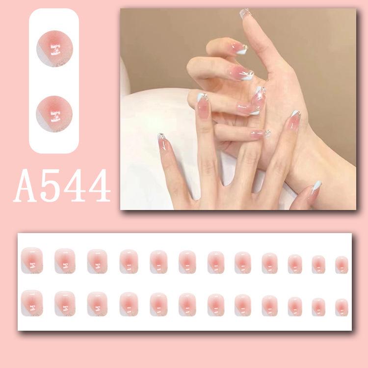 Summer Fresh French Line Cool Style Detachable Nail Art Tips