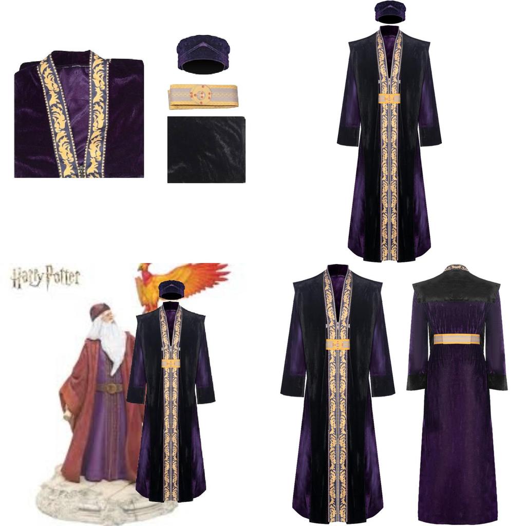 Dumbledore Cosplay Costume For Halloween School Principal