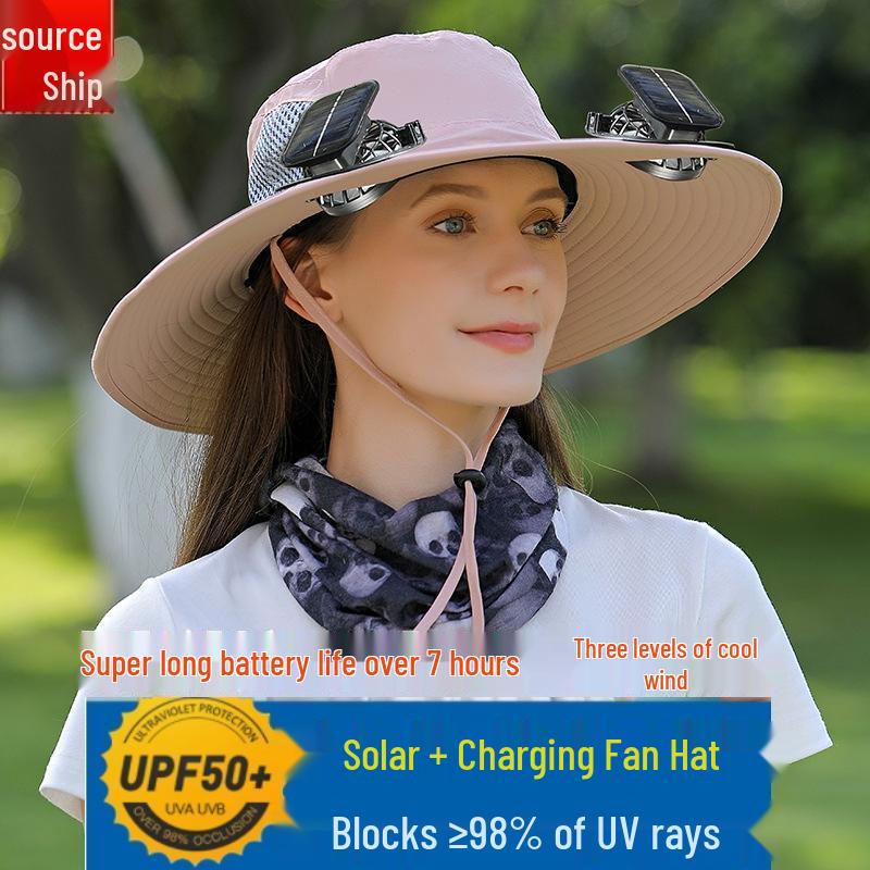 HANDUNYOU Портативная шляпа-вентилятор