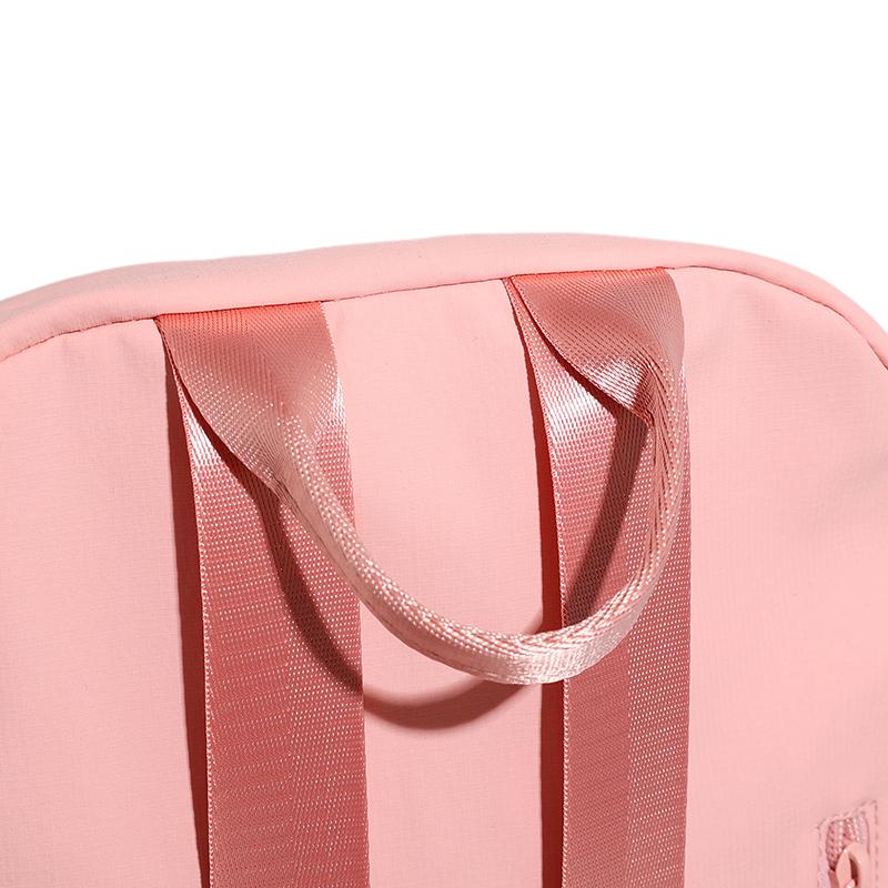 Solid Color Backpack Women's Large Capacity Nylon Bag Student Schoolbag
