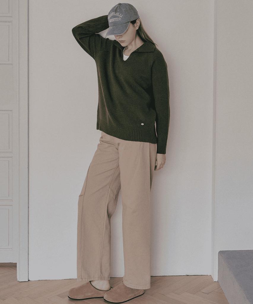 SLOWLOLLI Sailor Collar Knit_3 Colors