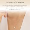 Summer Collection K10 Yellow Gold Necklace 112526123002 Birthday Gift for Women with Jewelry Case [4℃]