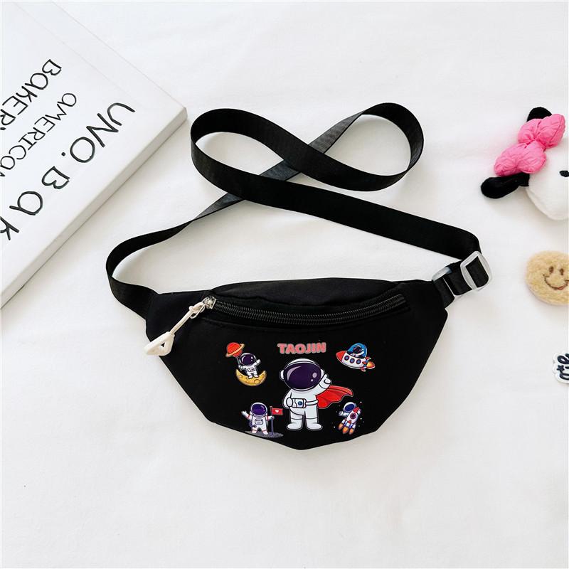 Adorable Mini Cartoon Waist Bag For Kids Cute Canvas Coin Purse Unisex Design In Multiple Colors For Everyday Use