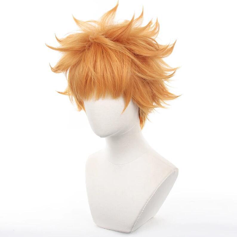 

Аниме Blue Lock Hero Kunigami Rensuke парик для косплея 30 см короткие желтые оранжевые термостойкие волосы Team Z No.9 парики + шапочка для парика One Size