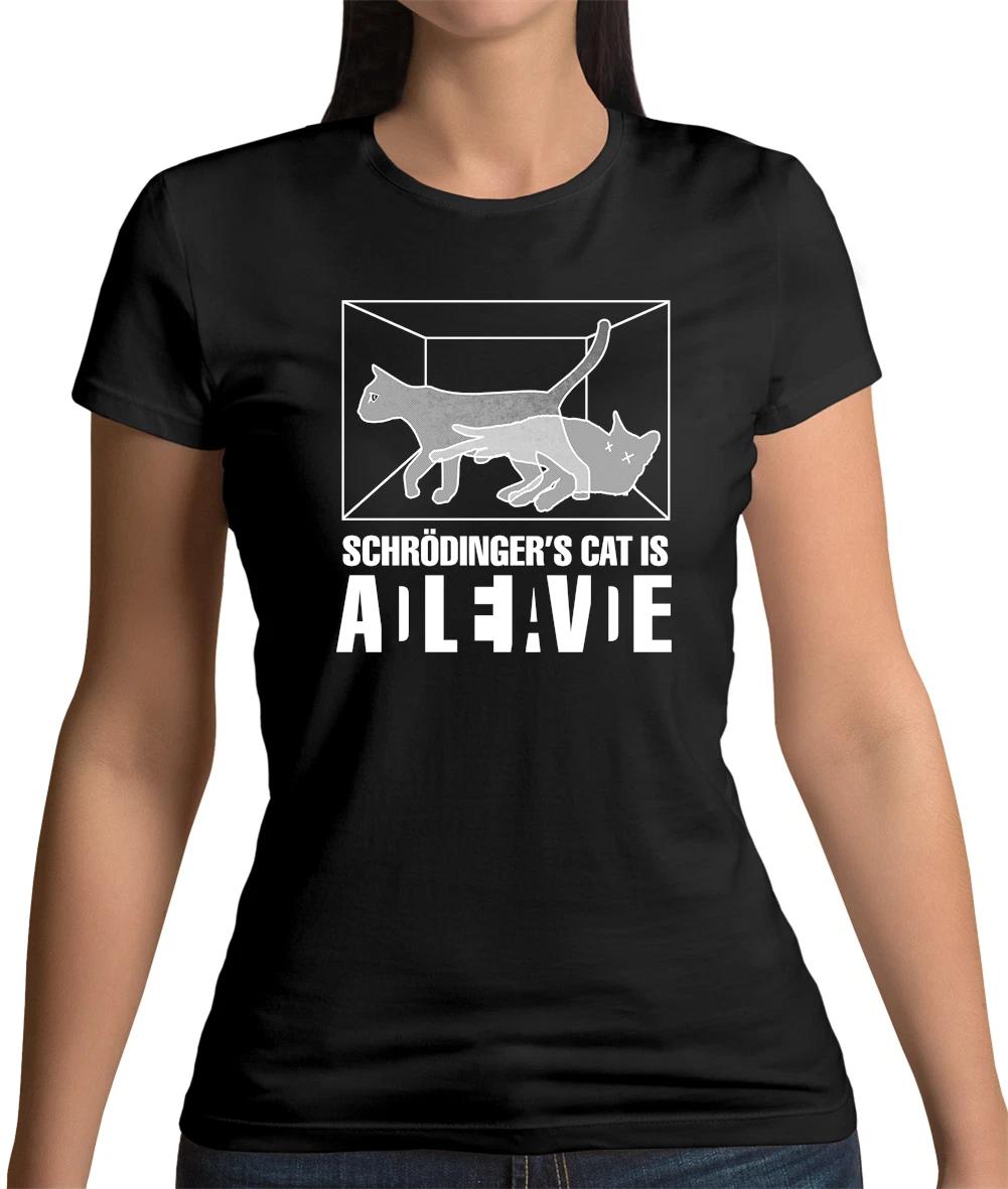 Schrodinger s Cat - Womens / Ladies T-Shirt - Physics / Funny / Science XXXXL