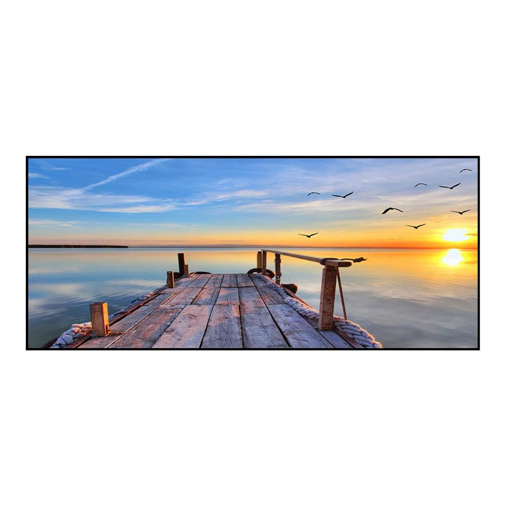 Himmel Meer Sonnenaufgang Malerei Gedruckt Auf Leinwand Wohnkultur Wand Kunst Bilder Für Wohnzimmer Kein Rahmen Moderne Natürliche Landschaft Poster
