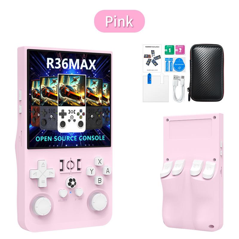 R36sMAX Handheld Game Console: 4.0-inch HD Screen, Dual Joystick, Retro Arcade Style