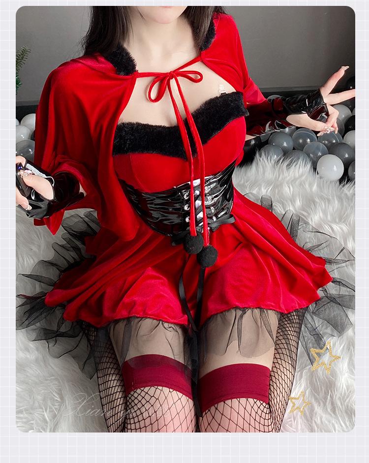 Xianyi Lingerie: Christmas Devil Uniform Set for Role Play & Halloween