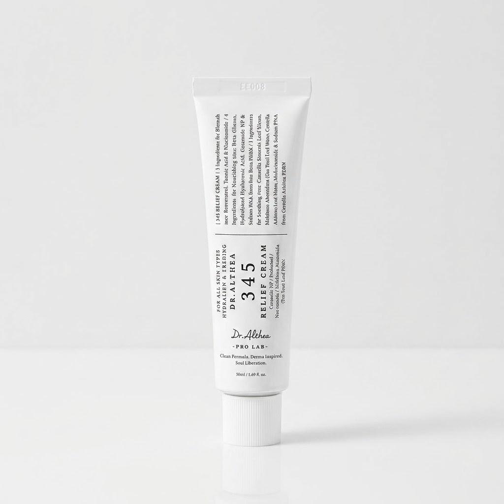 Dr. Crème Apaisante Althea 345 | Lotion Hydratante pour Apaiser, Restaurer et Soigner les Imperfections avec PDRN et Niacinamide 1pcs blanc