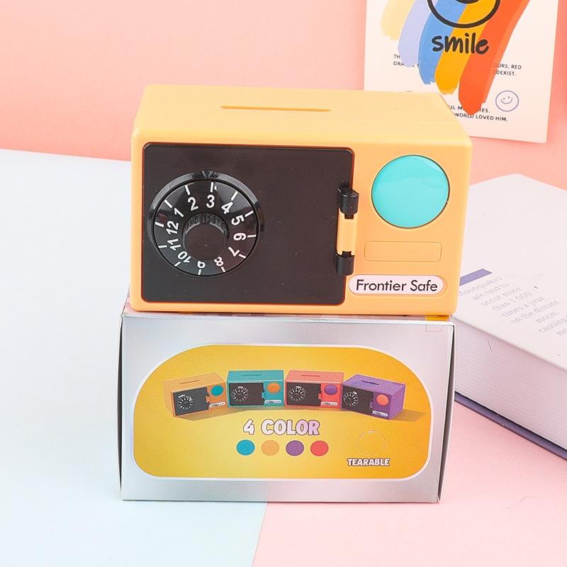 

1Pcs New Year Gift Mini ATM Piggy Bank For Kids With Password Protected Digital Money Saving Box Coin & Cash Deposit Safe