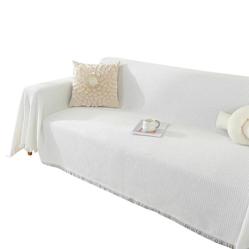 Simple Solid Color Ins Wind Sofa Cover Cloth Four Seasons Universal Sofa Towel Full Cover Universal All-inclusive Sofa Cover