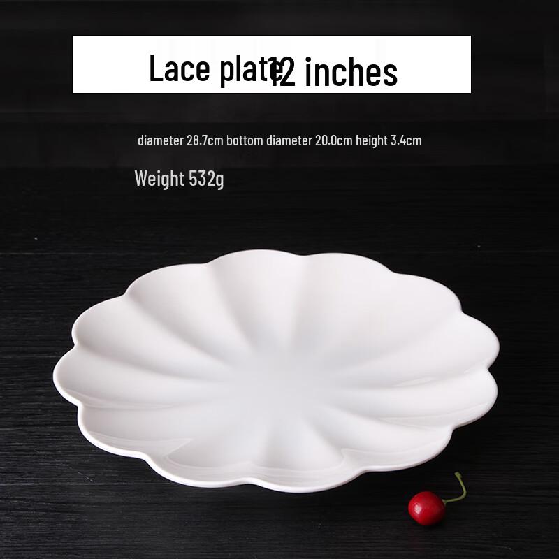Qianxing A8 White Melamine Dinner Plate