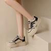Women's Shoes Spring and Autumn New Platform Platform Casual White Shoes Show Feet Sports Board Shoes with Skirt Dad Shoes