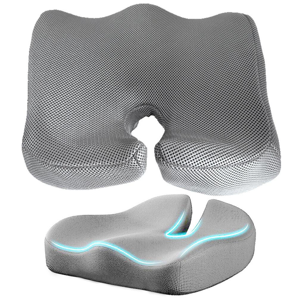Memory Foam Seat Cushion Breathable Soft Seat Pad Pressure Relief Chair Pad Non Slip Sitting Pad for Prolonged Sitting