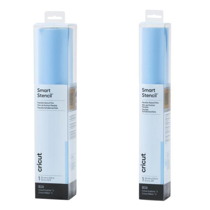 Films de pochoir flexible - Cricut - Smart - 2 rouleaux - Adhésif - Repositionnable